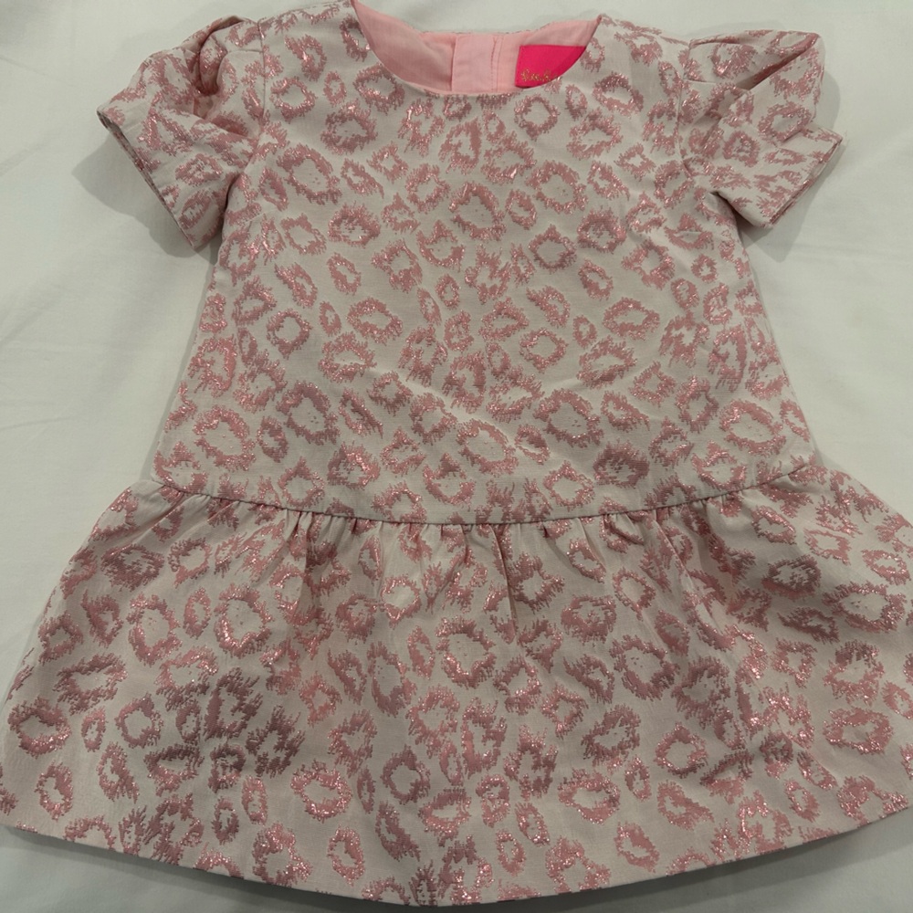 Lilly Pulitzer Pink Patterned Short Sleeve Dress